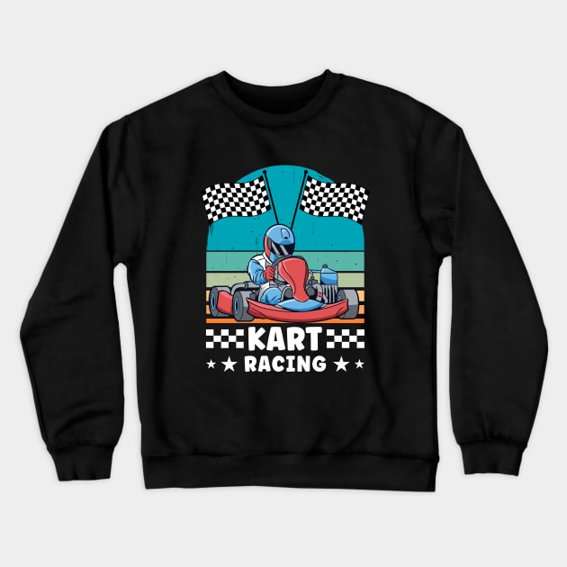 Kart racing Crewneck Sweatshirt by printedartings